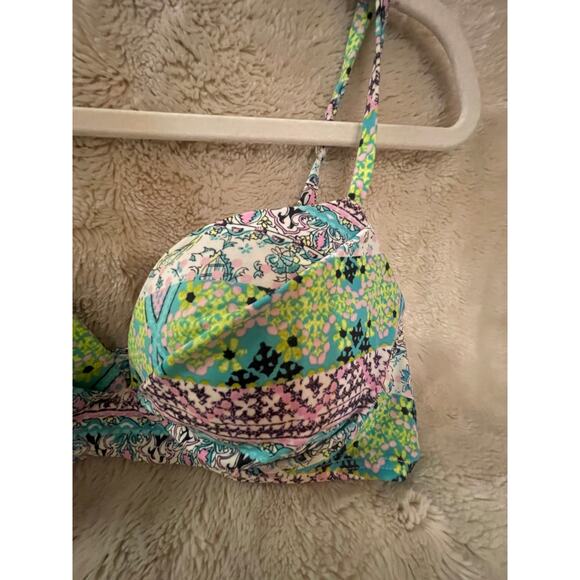 unbranded no tag molded cup bathing suit bikini top boho 28" - Picture 2 of 8